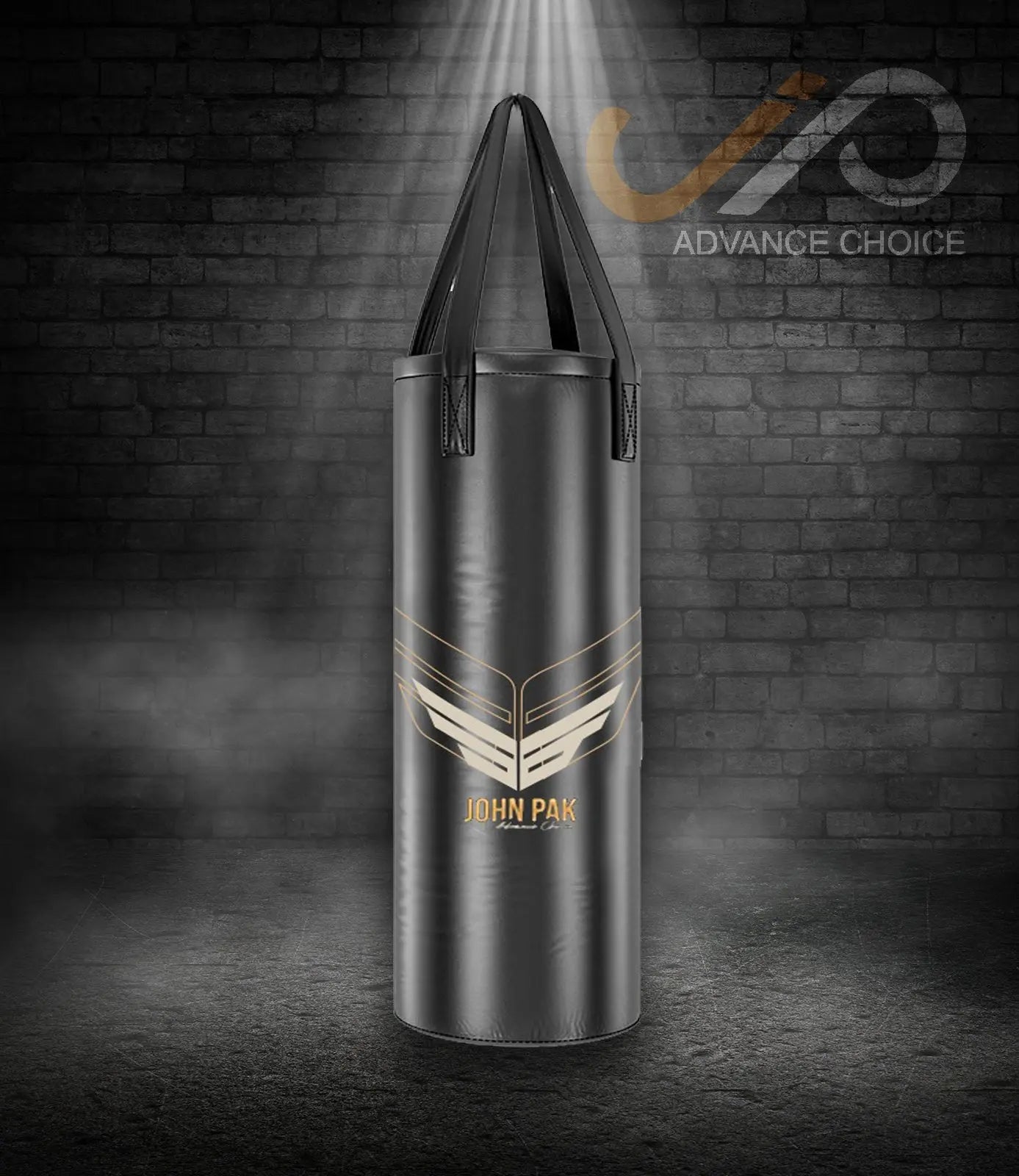 JP New Heavy Punching Bag Unfilled Boxing With Stripe JP Sports