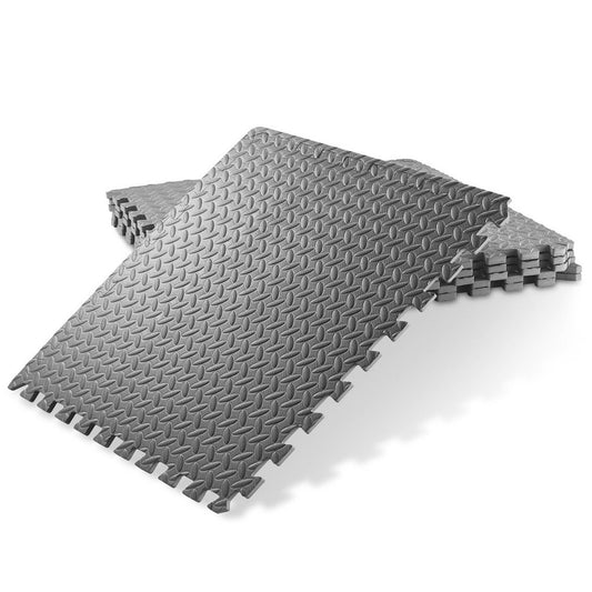Eva Foam Interlocking Puzzle Exercise Floor Mat - 2 x 2 Feet, 1/2 inch thickness, Pack of 24 Tiles, 96 Sq Ft Cover Area