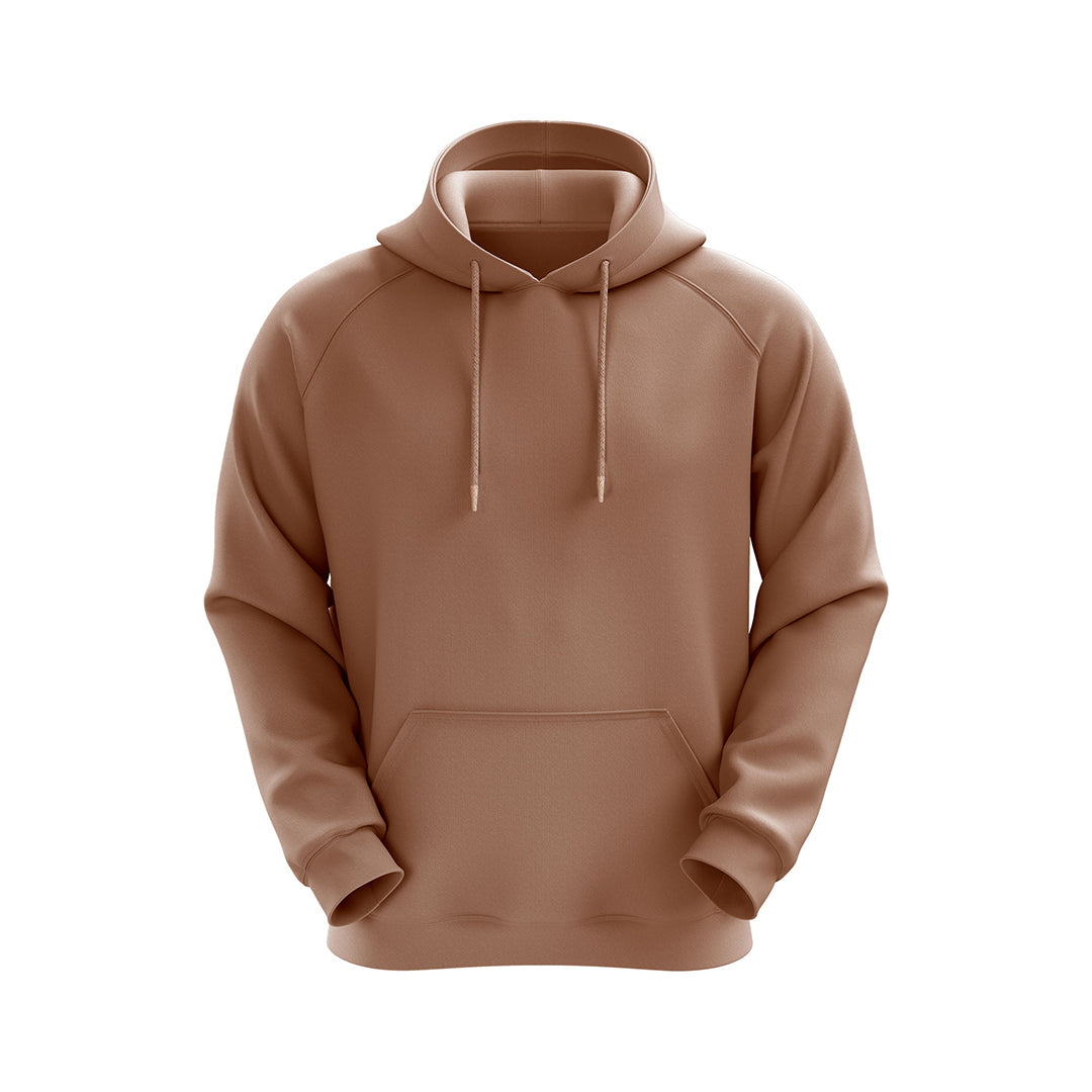 Beige Fleece Hoodies Sweatshirt