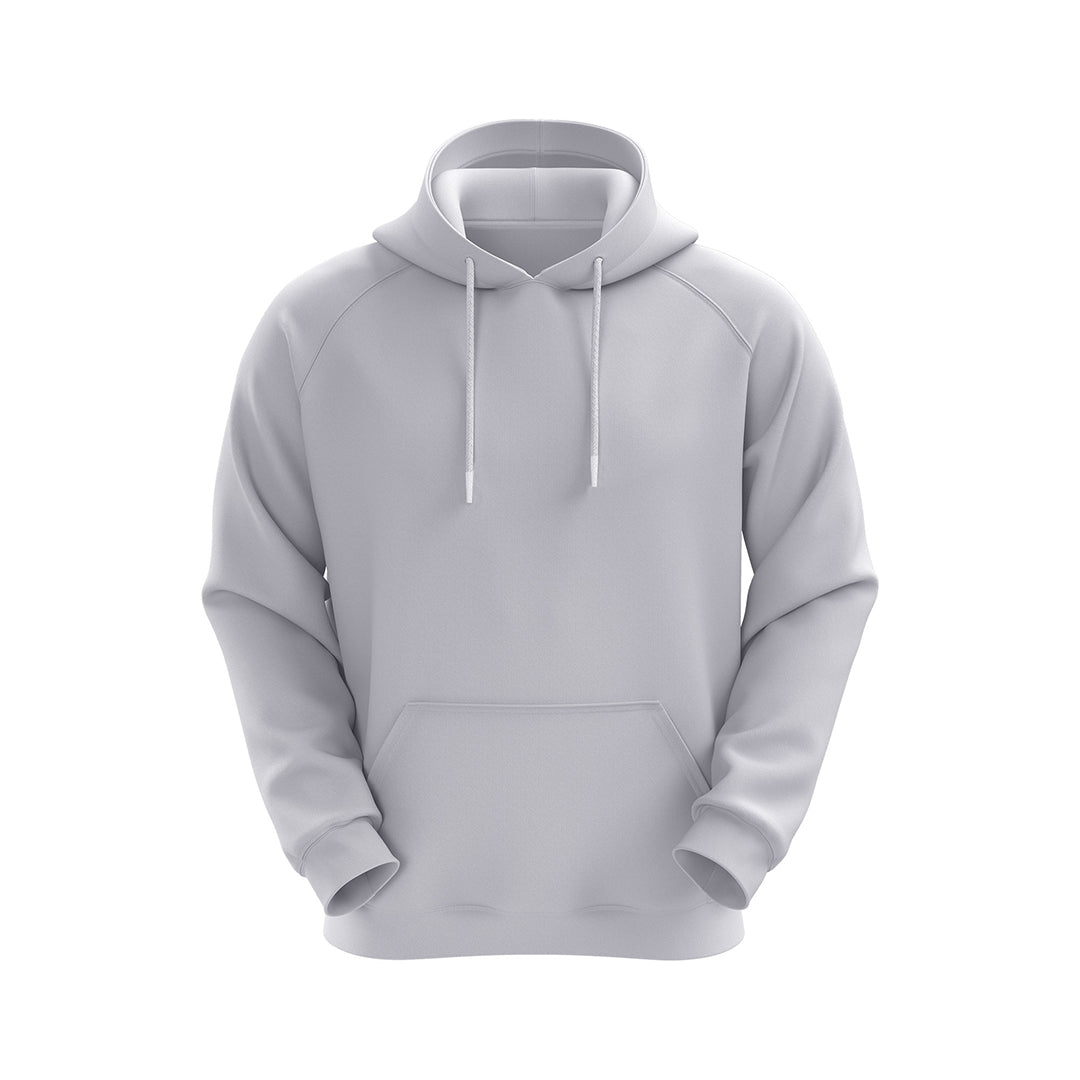 Hazel Grey Fleece Hoodies Sweatshirt