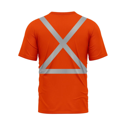 High Vis Shirt Style Shirt for Men Short Sleeve Orange Safety Polo JP Sports