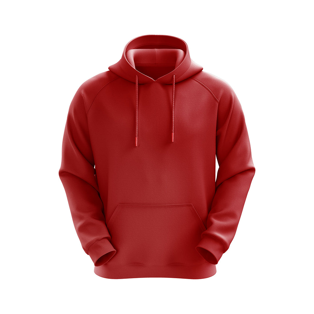 Red Fleece Hoodies Sweatshirt