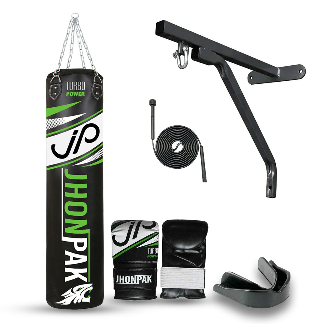 JP Heavy Punch Bag Unfilled Boxing Set Gloves