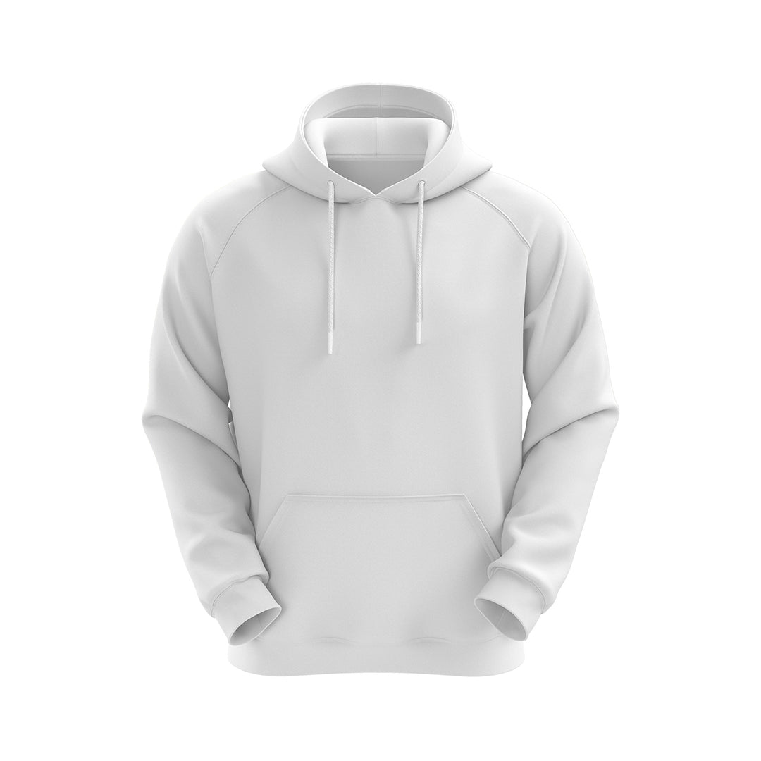 White Fleece Hoodies Sweatshirt