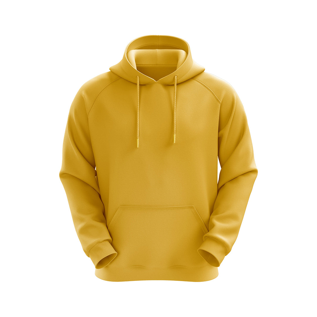 Yellow Fleece Hoodies Sweatshirt