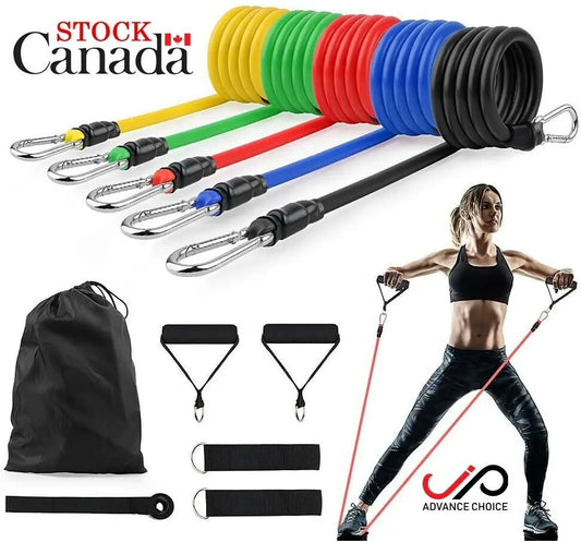 JP 11 PCS Resistance Band Set for Home Workouts JP Sports