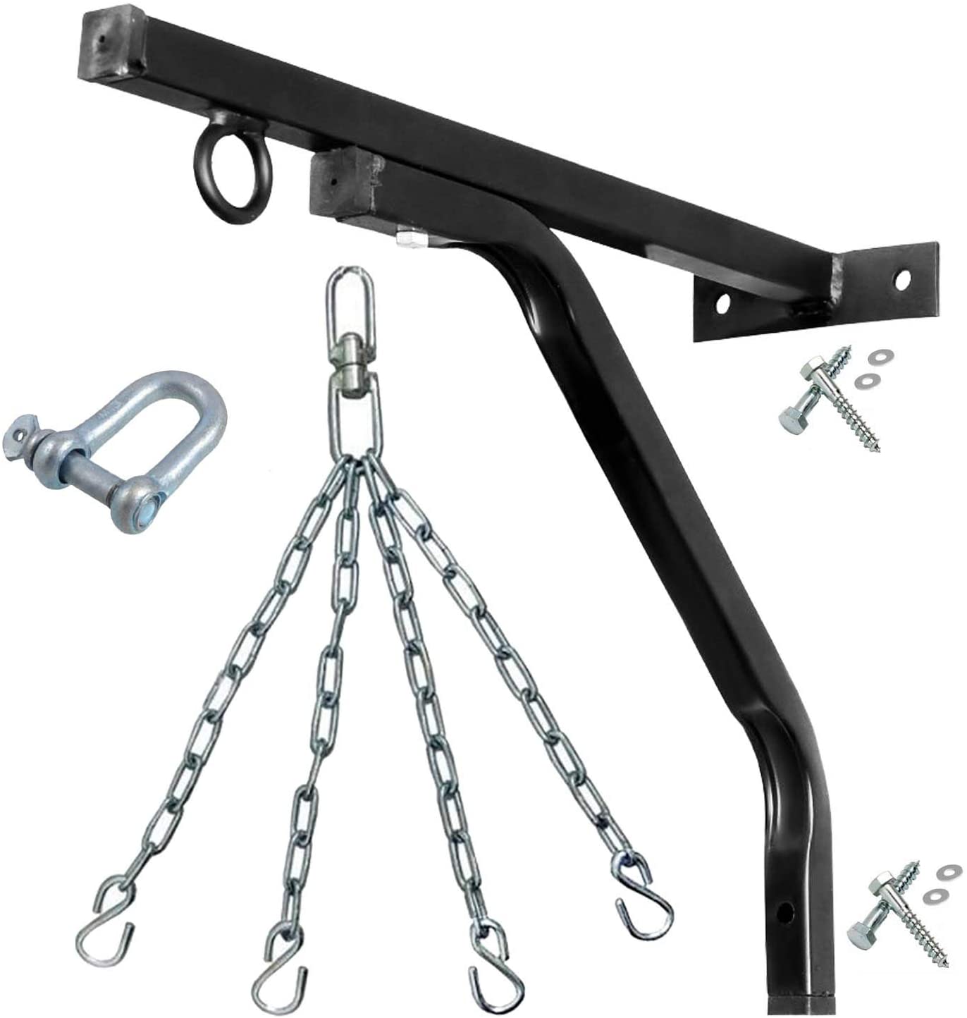 JP Heavy Duty Punch Bag Wall Bracket with 4 Chains