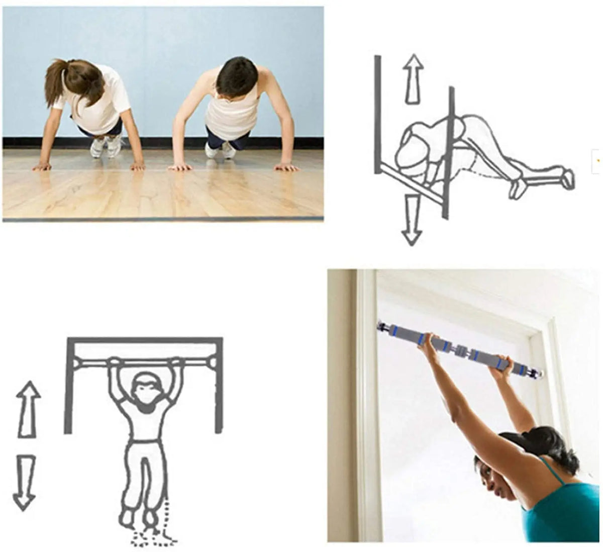 Pull up Bar for Doorway, Chin Up Bar for Doorway, Upper Body Workout Bar JP Sports