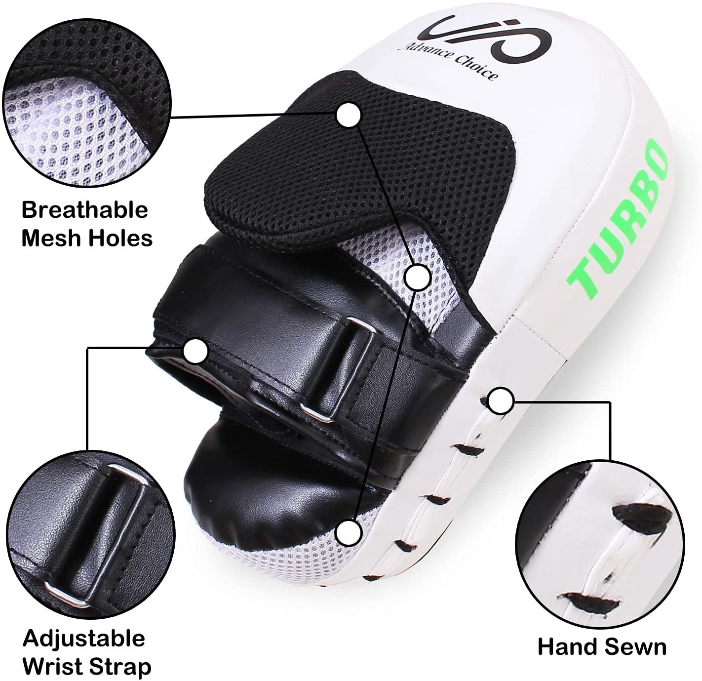 JP Curved Focus Pads Mitts Hook and Jab