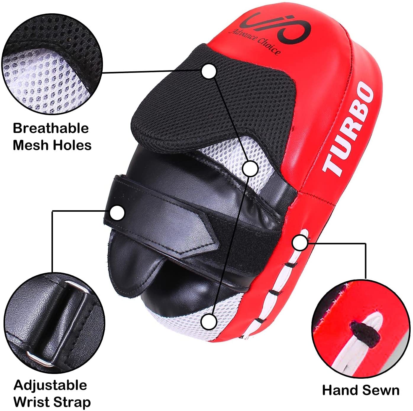 JP Curved Focus Pads Mitts Hook and Jab