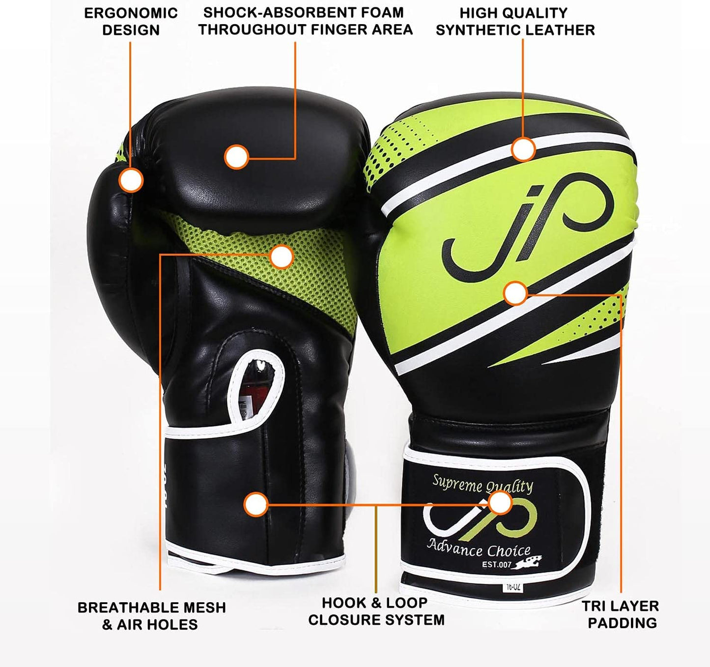 JP Boxing Gloves Maya Hide Leather (Pair)