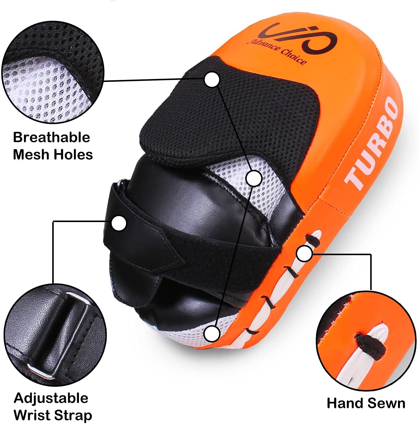 JP Curved Focus Pads Mitts Hook and Jab