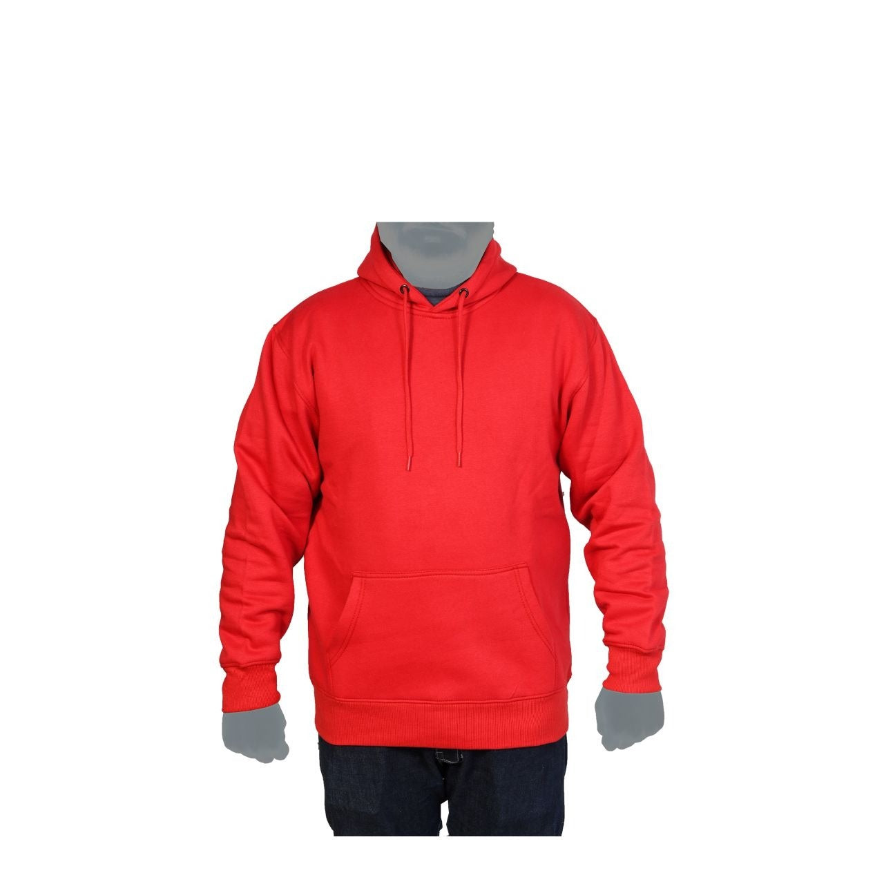 Red Fleece Hoodies Sweatshirt