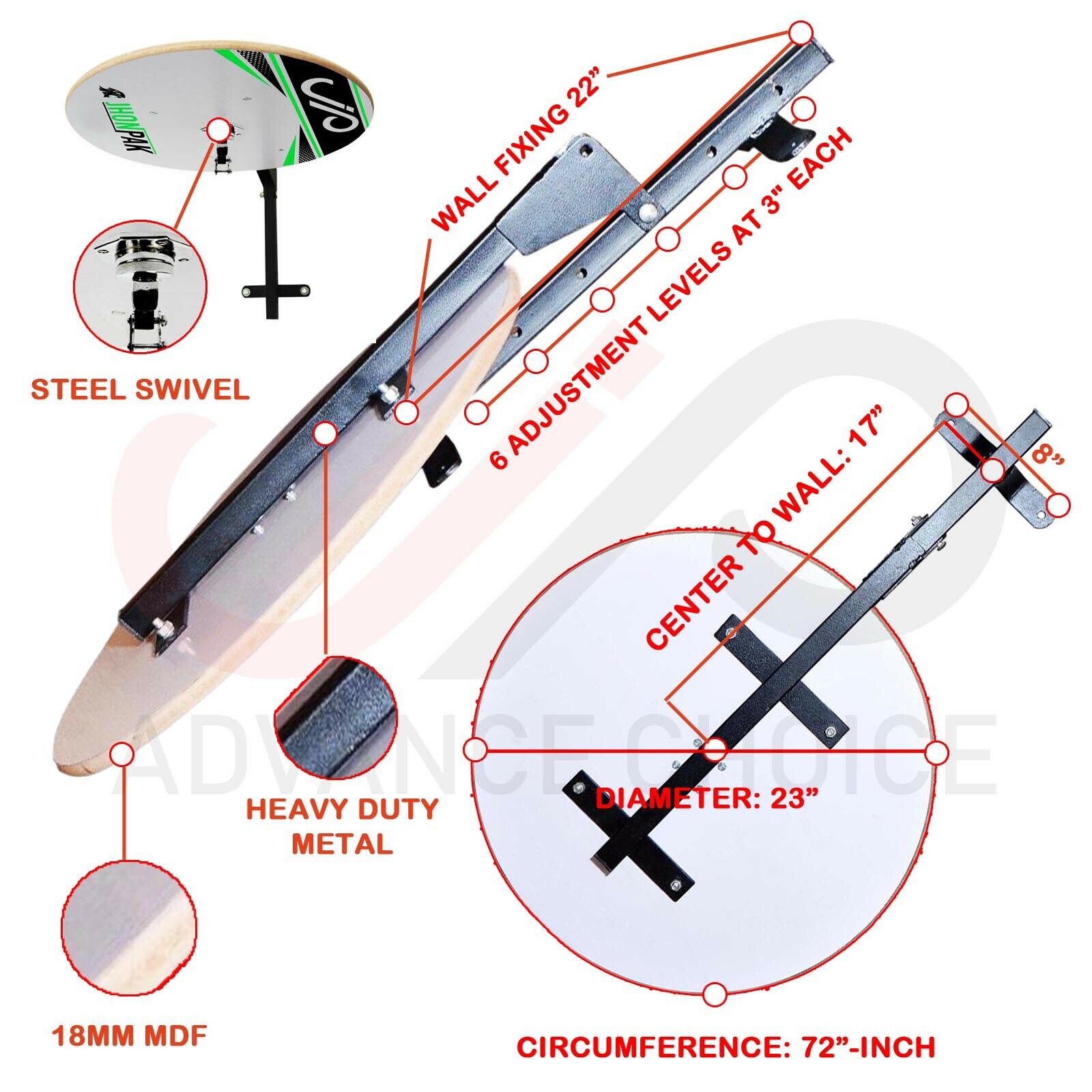 JP Heavy Duty Speed ball Boxing Bag Platform