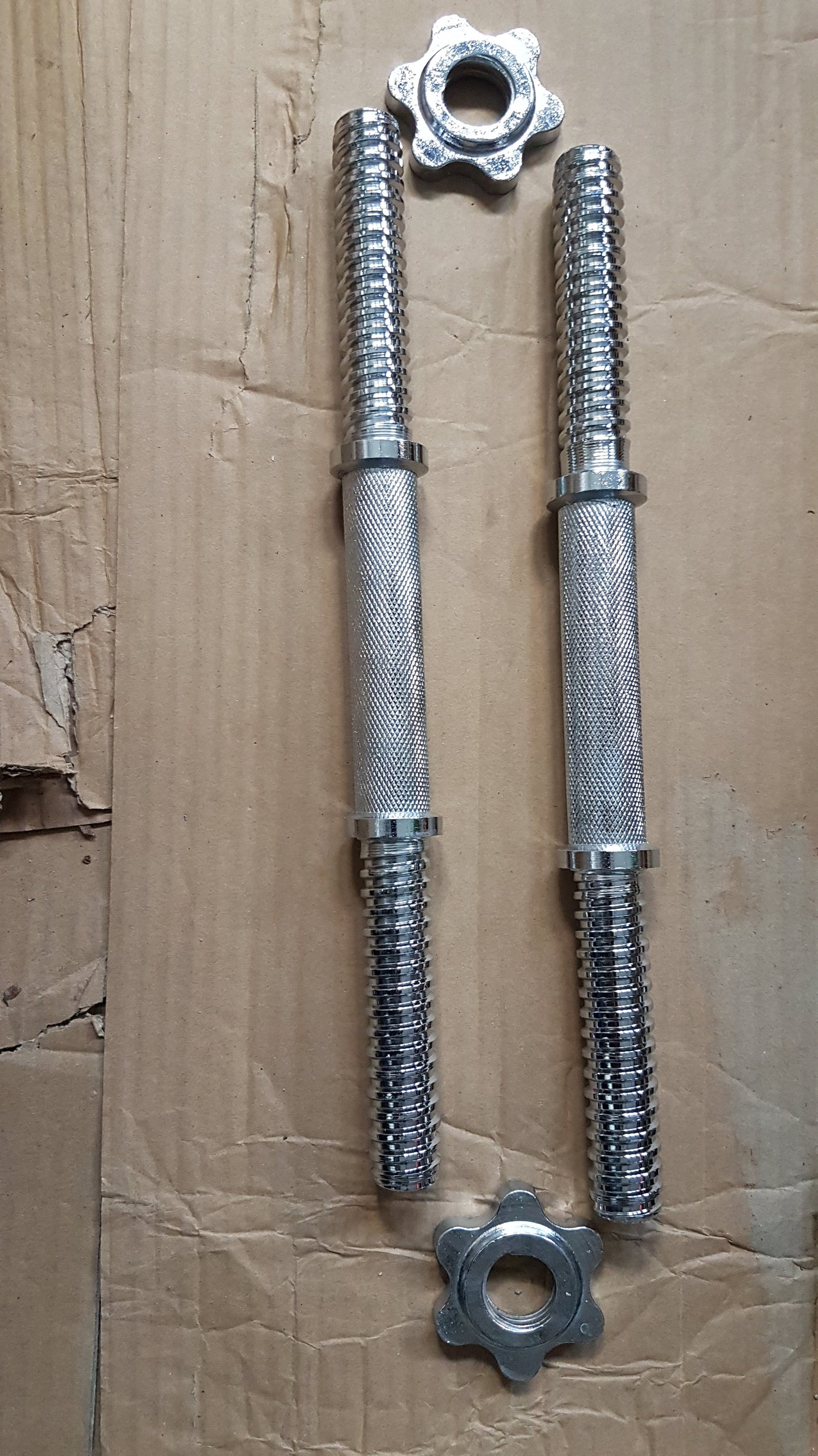 JP Solid Steel Bars (Pair) without plates 1 inch (2.5cm) Standard Barbell Weight Bar Handle