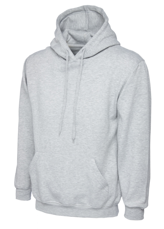 Light Gray Fleece Hoodies Sweatshirt