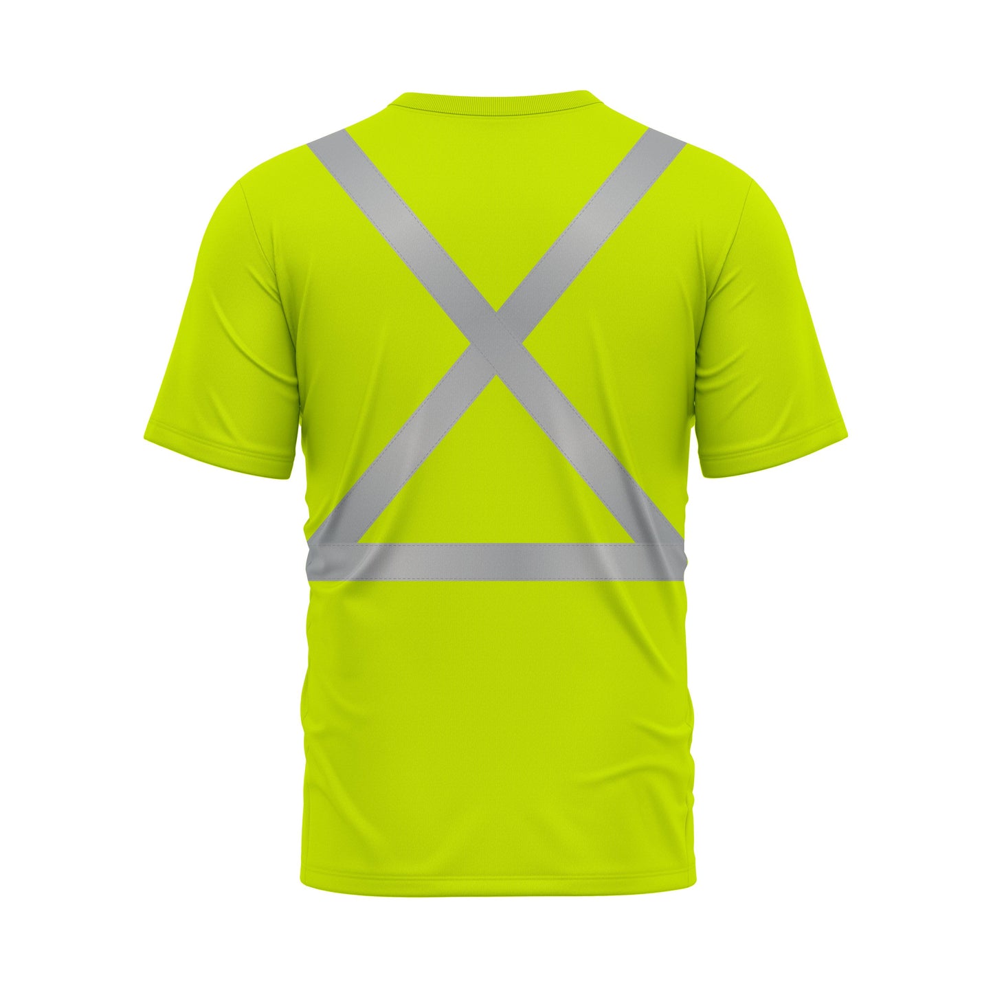 Hi Vis Shirt for Men Short Sleeve Yellow Construction Work Shirts Reflective Safety Polo Shirt