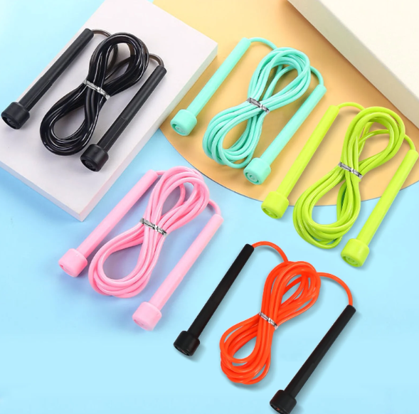 5-PCs Skipping Rope for Workout, Fitness and Home exercise, Adjustable Speed Jumping Rope for Women, Men, Kids