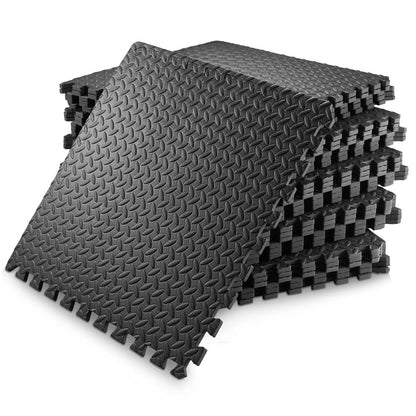 Eva Foam Interlocking Puzzle Exercise Floor Mat - 2 x 2 Feet, 1/2 inch thickness, Pack of 24 Tiles, 96 Sq Ft Cover Area