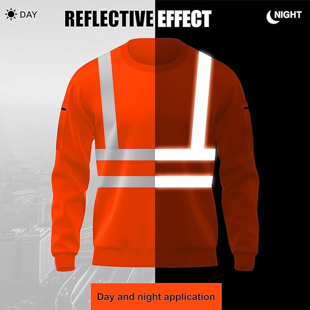 JP ADVANCE CHOICE Pack of 2 High Visibility Dri Fit Short Sleeves T Shirts Safety Breathable Workwear