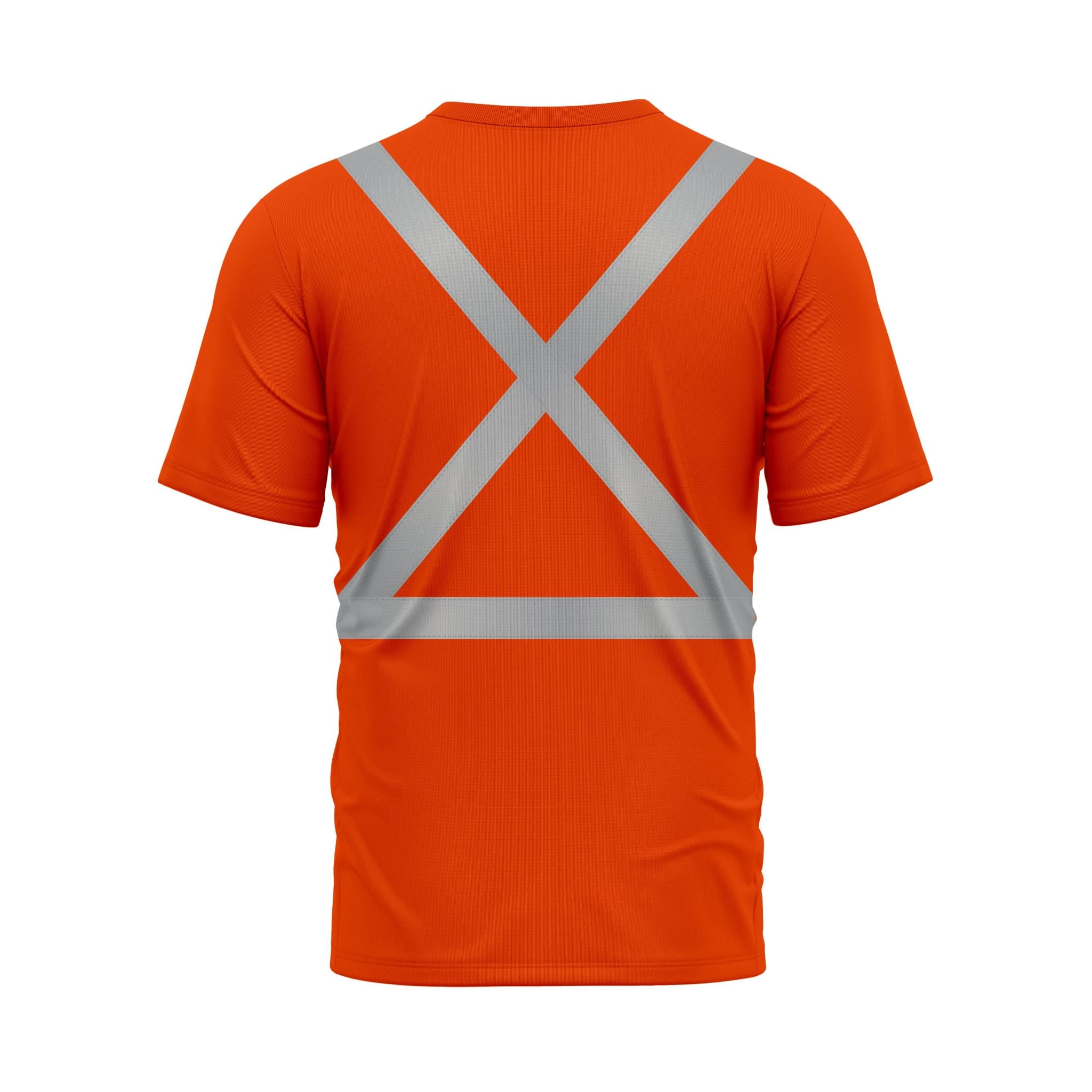 Hi Vis Shirt for Men Short Sleeve Orange Construction Work Shirts Reflective Safety Polo Shirt