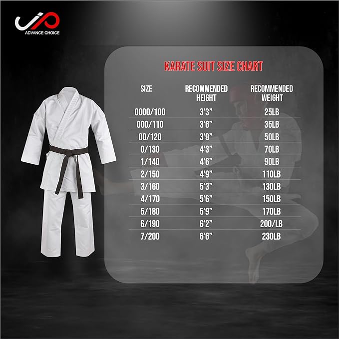 JP Black Karate Suit GI