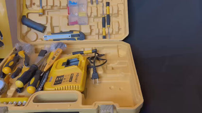 MR.GOLF MG786 Cordless Drill Kit 118-in-1 with 2 Batteries & Smart Charger