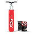 PDX Black/Red UNFILLED Punching Bag Set (5Pcs)