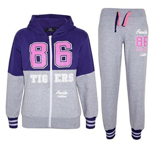 JP Kids 86 Blue Fleece Zipper Tracksuit