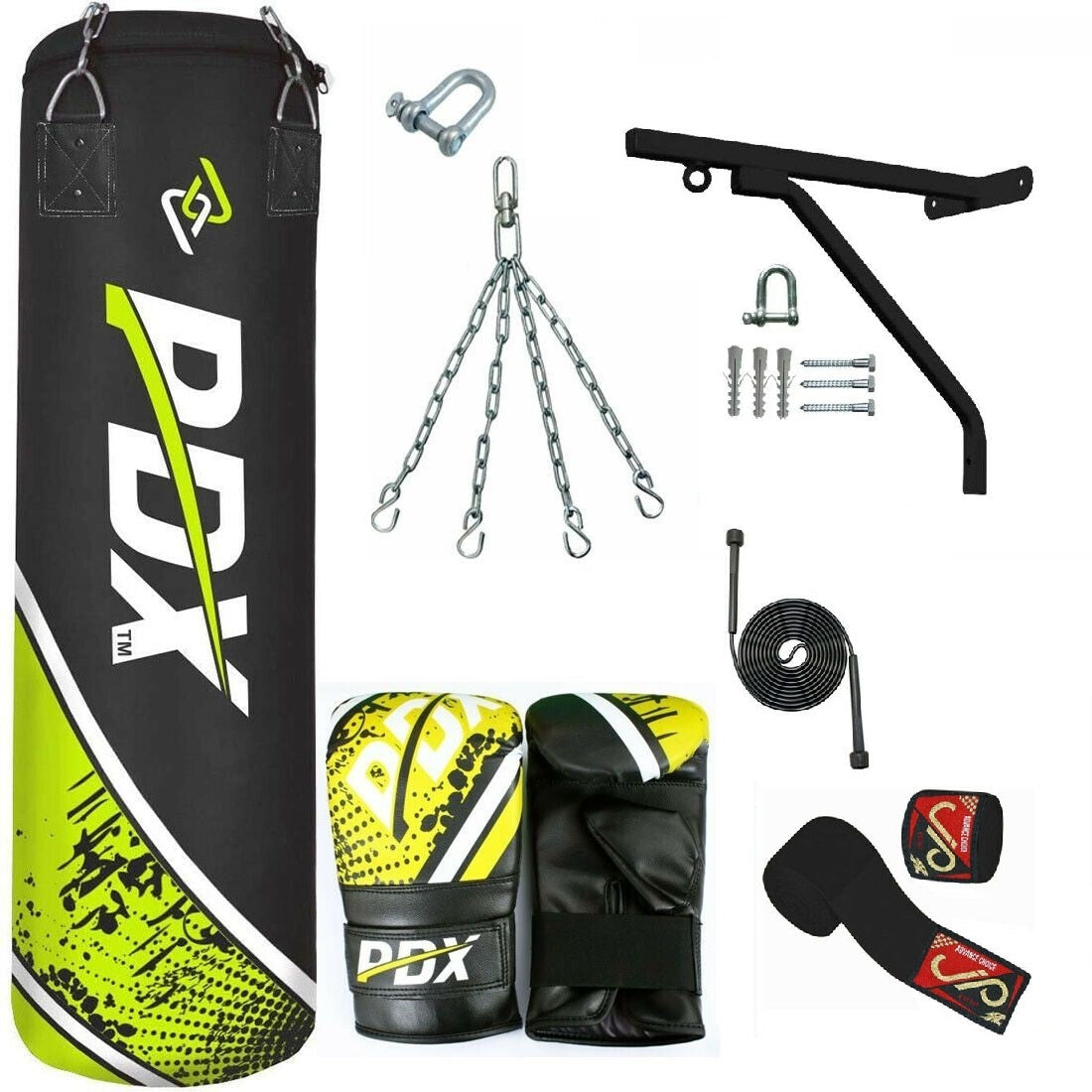 PDX 7 PCS Heavy Punch Bag UnFilled Boxing