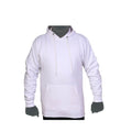 White Fleece Hoodies Sweatshirt