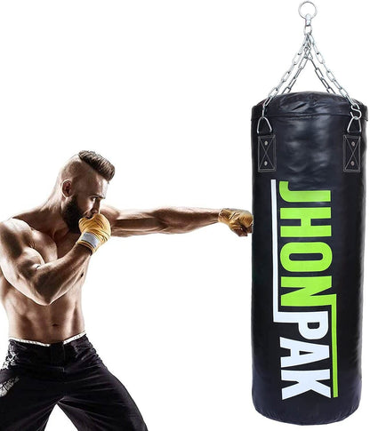 JP Filled Punching Bag – 100cm 25kg Heavy Boxing Punch Bag with Hanging Chain
