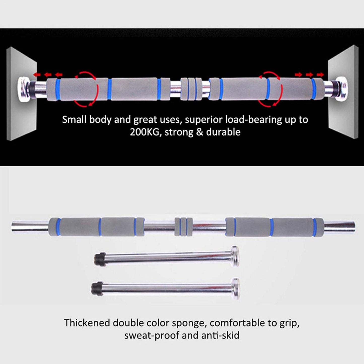 Pull up Bar for Doorway, Chin Up Bar for Doorway, Upper Body Workout Bar