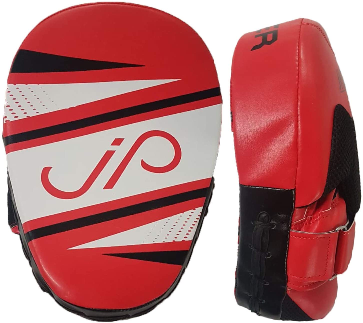 JP Boxing Pads (Pair), Curved Shape Punching Mitts with Adjustable Strap