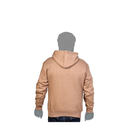 Beige Fleece Hoodies Sweatshirt