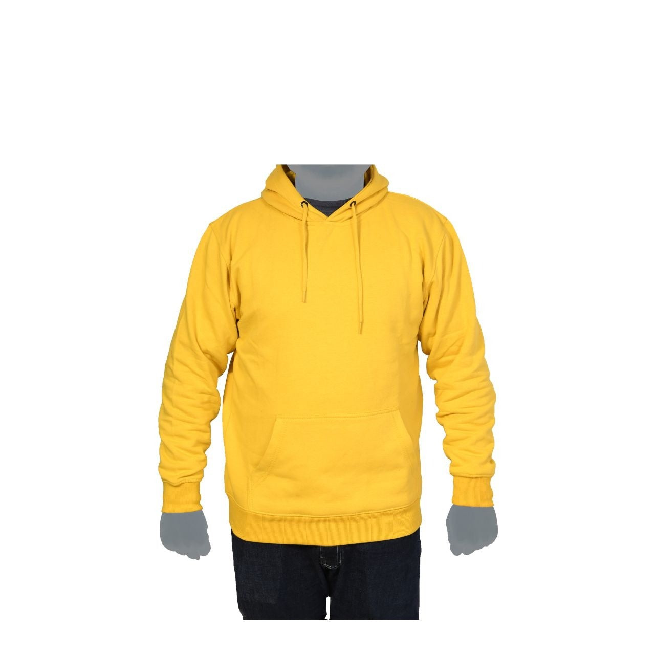 Yellow Fleece Hoodies Sweatshirt