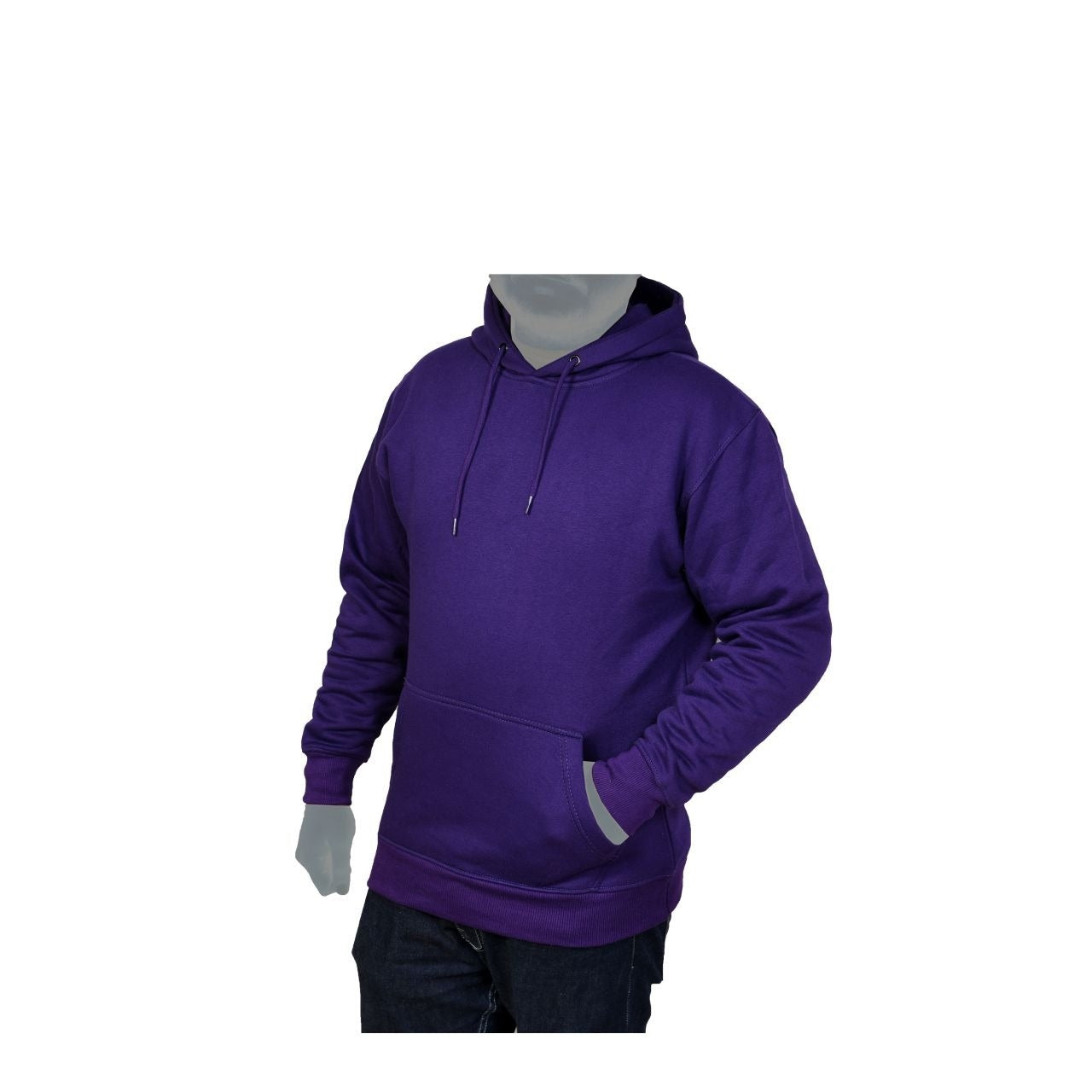 Purple Fleece Hoodies Sweatshirt