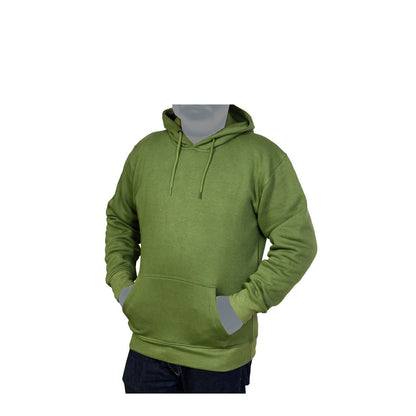 Green Fleece Hoodies Sweatshirt