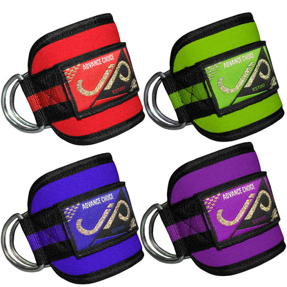 JP Ankle Twin D-Ring Strap Multi Gym Leg Pully (Pair)