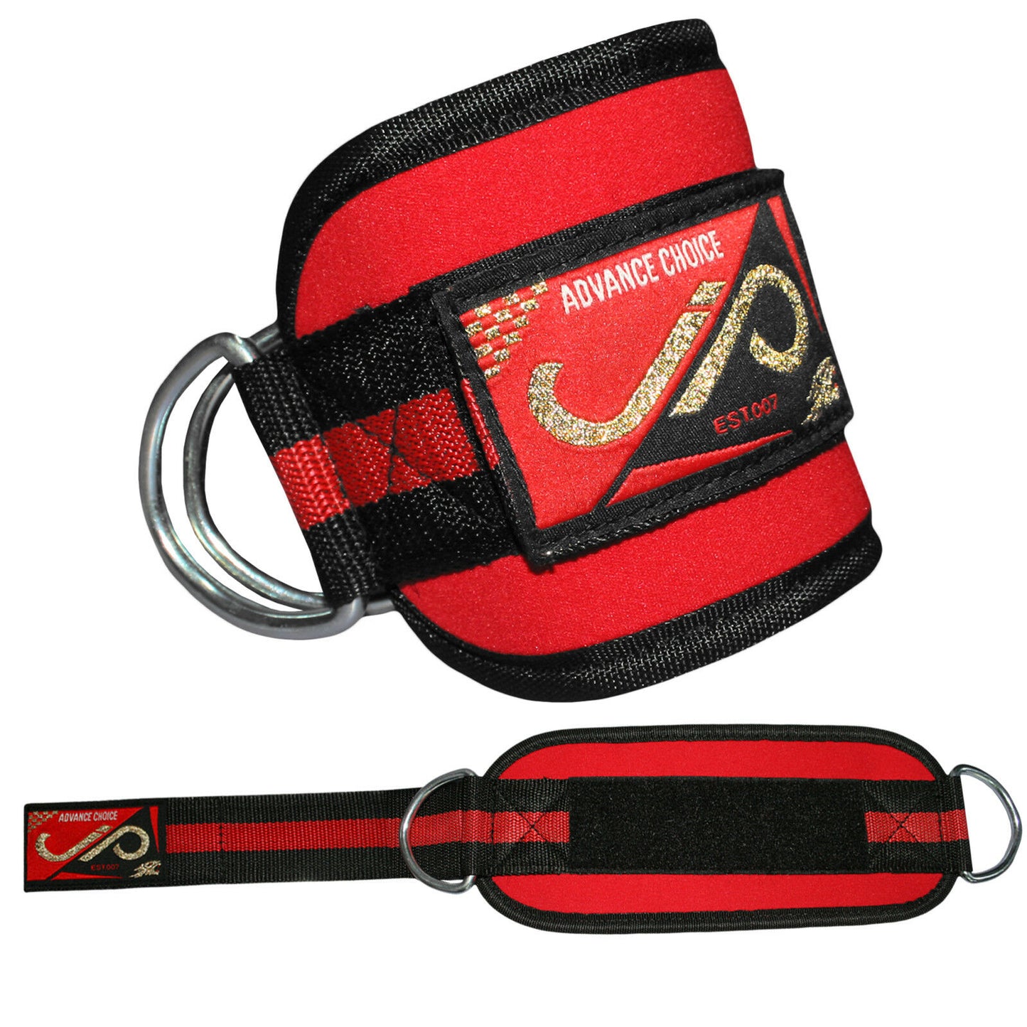 JP Ankle Twin D-Ring Strap Multi Gym Leg Pully (Pair)