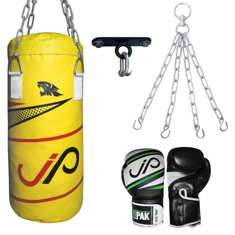 JP Kids Punch Bag Set UnFilled With Chain 2ft