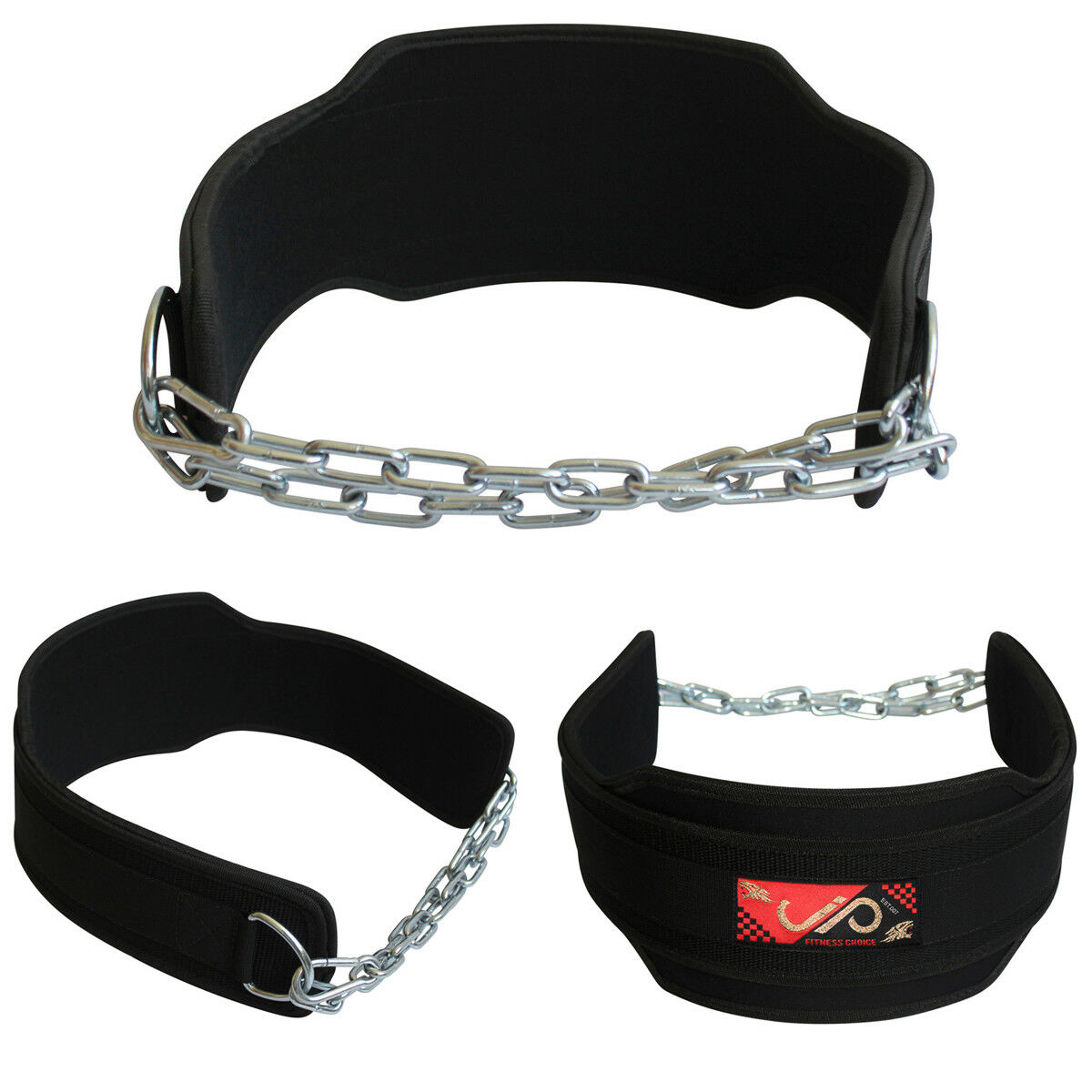JP Weight Lifting Dip Belt with Chain