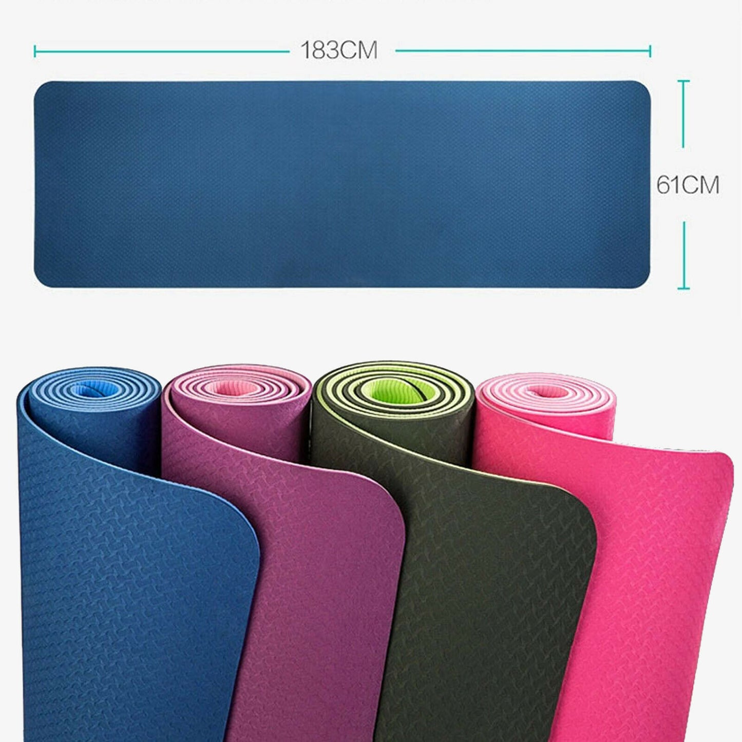 Eco-Friendly Yoga Mat for Exercise Workout GYM Fitness