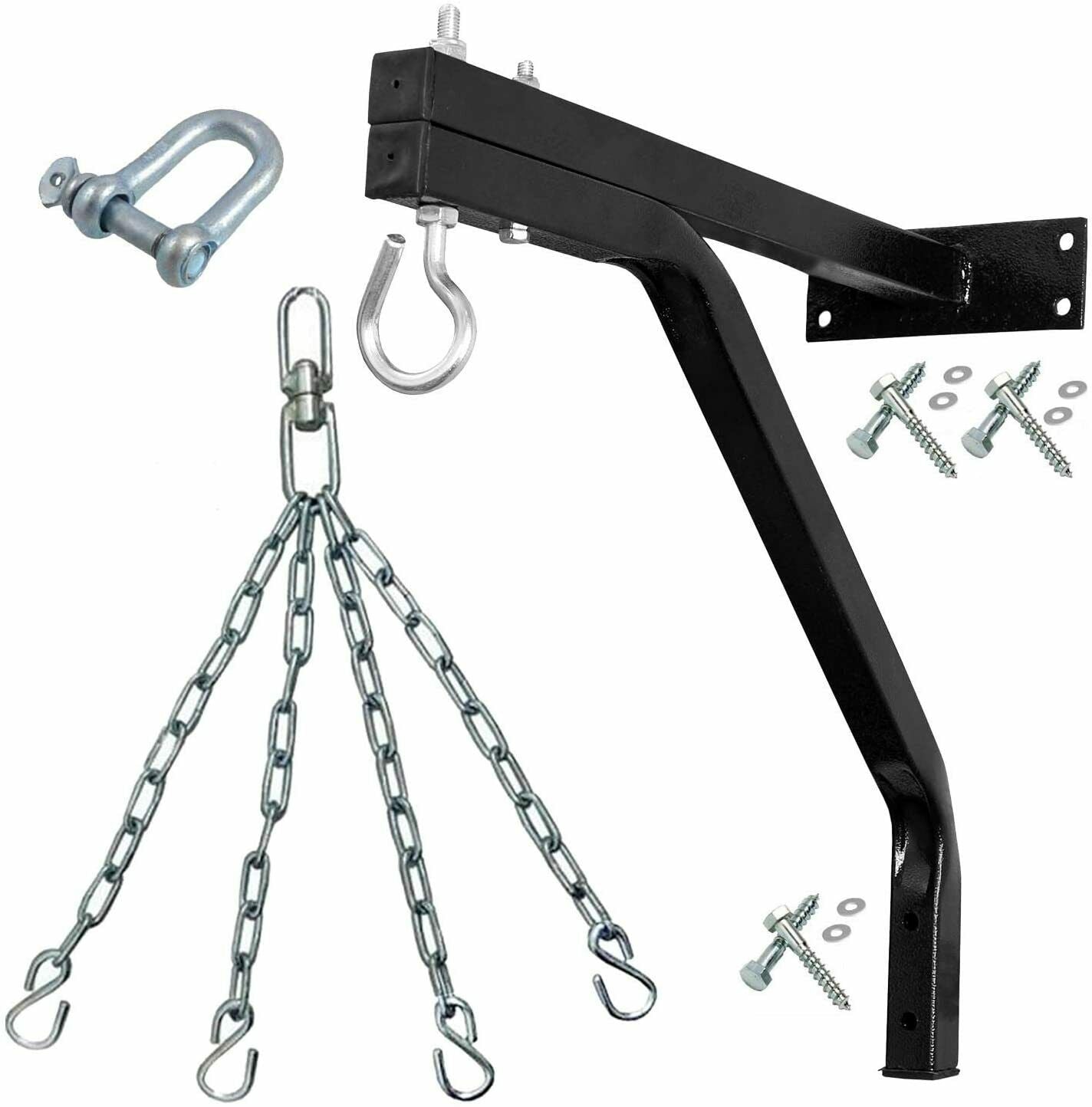 JP Heavy Duty Punch Bag Wall Bracket with 4 Chains