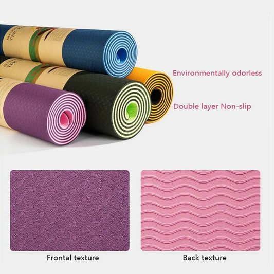 Eco-Friendly Yoga Mat for Exercise Workout GYM Fitness
