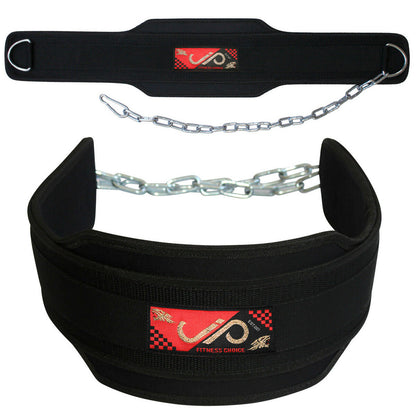 JP Weight Lifting Dip Belt with Chain